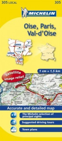 Michelin Map France: Oise, Paris, Val D'oise 305