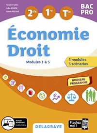 Economie-Droit 2de, 1re, Tle Bac Pro : Modules 1 à 5 (2020) - Pochette élève