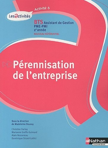 Activité 6 - Pérennisation de l'entreprise