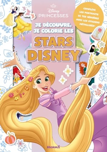 Disney Princesses - Je découvre, je colorie les stars Disney - Livre de coloriage et activités - Dès 5 ans