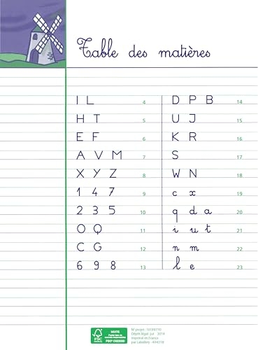 Les cahiers Bordas - Cahier d'écriture pour gaucher CP