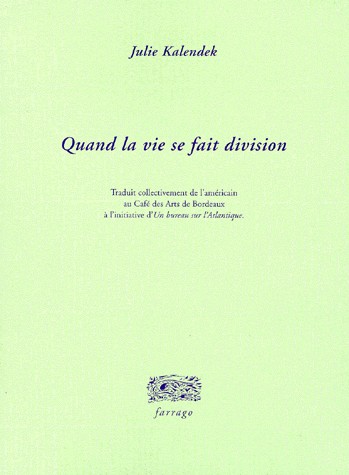 Quand la vie se fait division