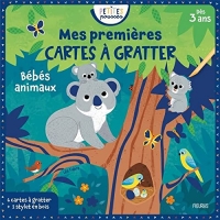 Mes premières cartes à gratter - Bébés animaux