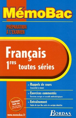 MEMO PREPA. EXAM. FRANCAIS 1ERE NC (Ancienne Edition)