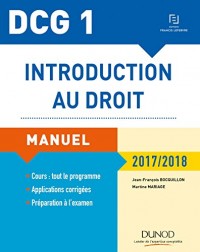 DCG 1 - Introduction au droit 2017/2018 - 11e éd. - Manuel