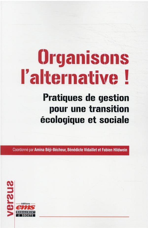 Organisons l'alternative !: Pratiques de gestion pour une transition écologique et sociale