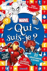 Marvel - Qui suis-je ? - 20 héros à deviner - Bloc de jeux et coloriage - Dès 5 ans