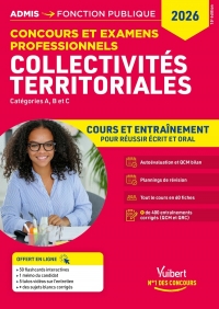 Collectivités territoriales 2026 - Cours et entraînement - Concours 2026: Catégories A, B et C