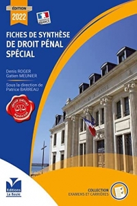 Fiches de synthèse de droit pénal spécial
