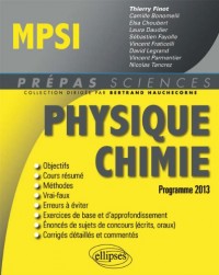 Physique chimie MPSI : nouveau programme