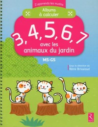 3, 4, 5, 6, 7 avec les animaux du jardin