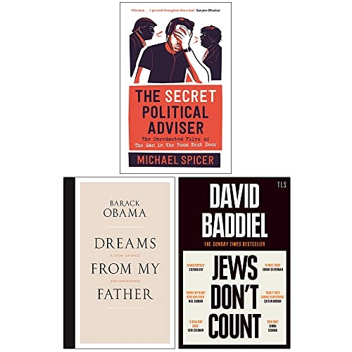 The Secret Political Adviser[Hardcover], Dreams From My Father[Hardcover] & Jews Don’t Count 3 Books Collection Set
