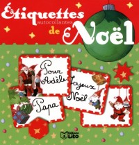 Etiquettes Autoc. pour les Cadeaux du Pere Noël Boule Verte- Dès 4 ans