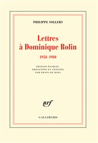 Lettres à Dominique Rolin: (1958-1980)