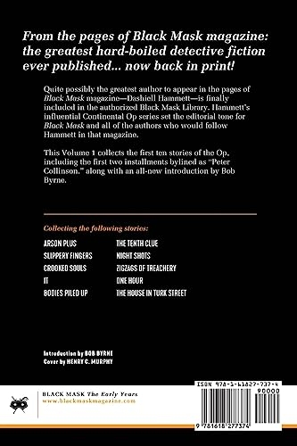 Zigzags of Treachery: The Complete Black Mask Cases of the Continental Op, Volume 1