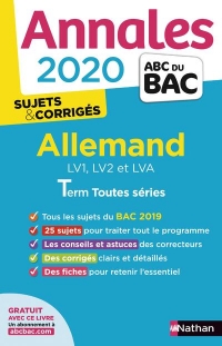 Annales ABC du Bac 2020 Allemand Term L-ES-S