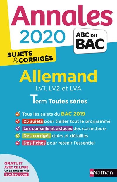 Annales ABC du Bac 2020 Allemand Term L-ES-S