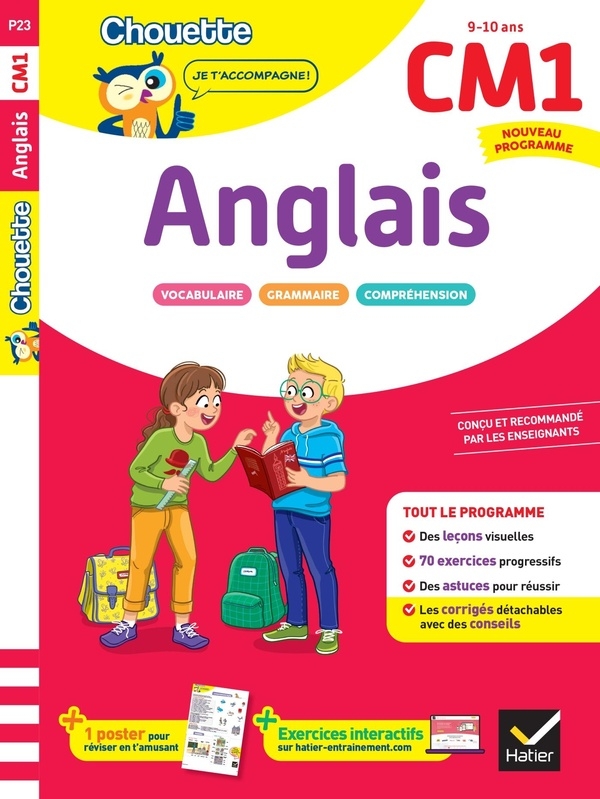 Anglais CM1 - Cahier de soutien nouveau programme: Leçons et exercices corrigés