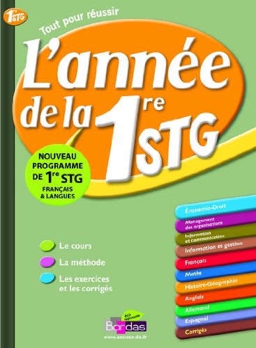 ANNEE DE LA 1ERE STG