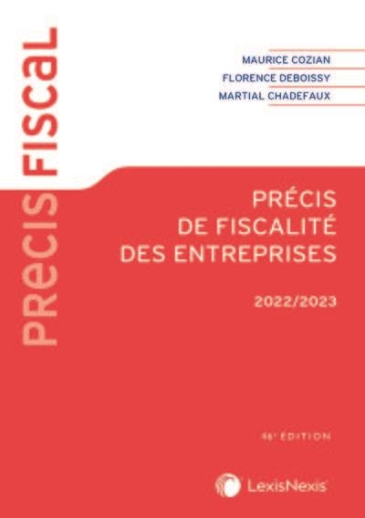 Précis de fiscalité des entreprises 2022/2023