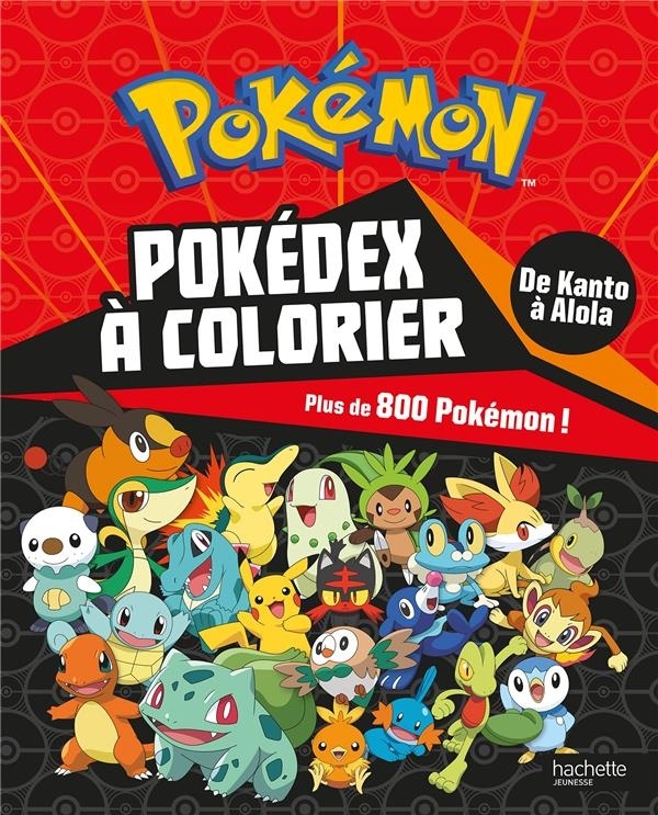 Pokémon - Pokédex de Kanto à Alola à colorier