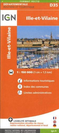 Ille-et-Vilaine : 1/150 000