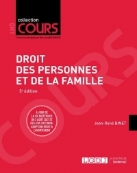 DROIT DES PERSONNES ET DE LA FAMILLE, 5EME EDITION