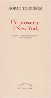Un prosateur à New-York