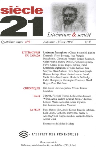 Siècle 21, N° 9 : Dossier Les littératures contemporaines du Canada