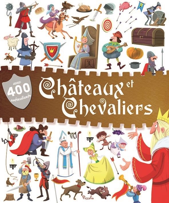 400 Autocollants - Châteaux et chevaliers