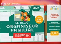 Le bloc organiseur Mémoniak 2021-2022