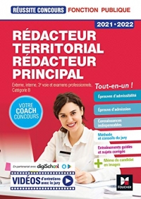 Réussite Concours - Rédacteur territorial/Rédacteur principal - 2021-2022 - Préparation complète