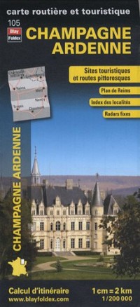 Champagne Ardenne, carte régionale, routière et touristique