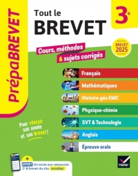 Prépabrevet Tout le nouveau brevet 2025 - 3e (toutes les matières): tout-en-un pour réussir sa 3e et son brevet