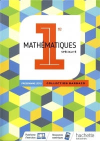 Barbazo Maths 1ère - Livre élève - Ed. 2019