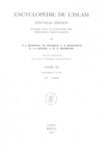 Encyclopedie De I'Islam Nouvelle Edition, Tome Xivan - Al-W K Id, Livraison 179-180