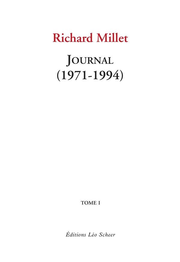 Journal : Tome 1, 1971-1994