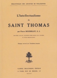 L'intellectualisme de Saint-Thomas