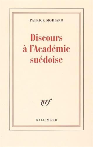 Discours à l'Académie suédoise