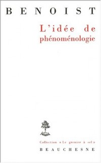 L'idée de phénoménologie