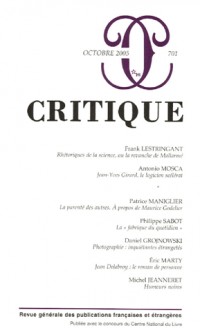 Critique, N° 701 :