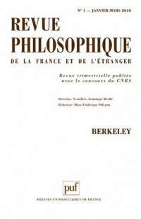 Revue philosophique 2010 - Tome 135 - N° 1 - Berkeley