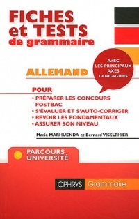 Fiches et testes de grammaire allemand