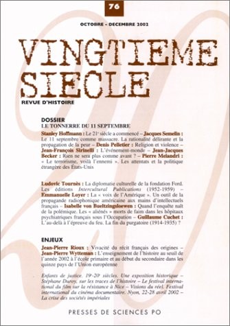 Vingtième siècle, numéro 76 - Le tonnerre du 11 septembre