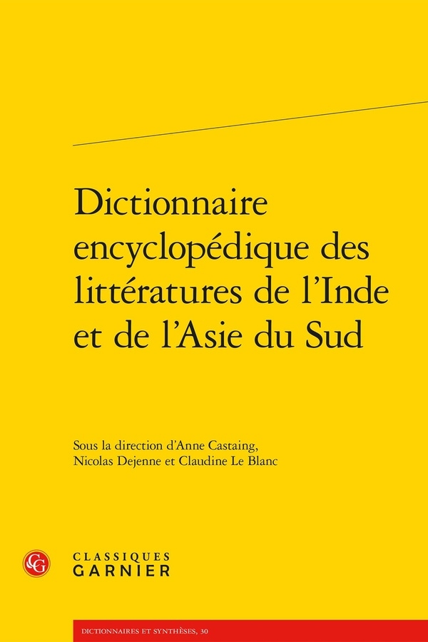 Dictionnaire encyclopédique des littératures de l'inde et de l'asie du sud