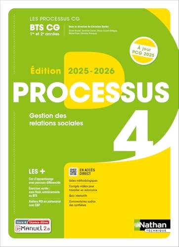 Processus 4 - Gestion des relations sociales - BTS CG 1re et 2e années - Coll. Les Processus CG