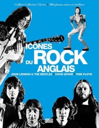 Coffret Icônes du rock anglais en 3 volumes : John Lennon & the Beatles ; David Bowie l'étoile pop ; Pink Floyd la renaissance