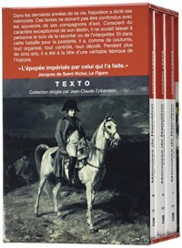 Mémoires de Napoléon : Coffret en 3 volumes : Tome 1, La Campagne d'Italie ; Tome 2, La Campagne d'Egypte ; Tome 3, L'Ile d'Elbe et les Cent-Jours