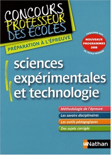 Sciences expérimentales et technologie - CRPE