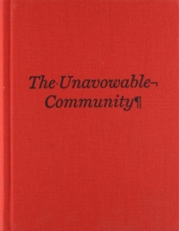 The Unavowable Community